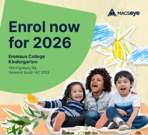 2026 Enrolments to Emmaus Kindergarten are now open
